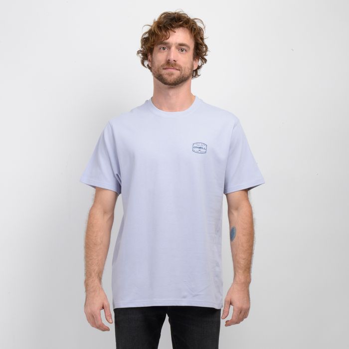 POLERA MANGA CORTA STAMPED  AZUL CLARO