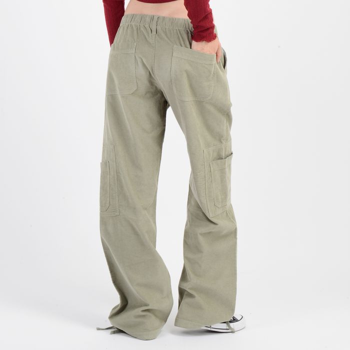 PANTALON COTELE KREE VERDE CLARO