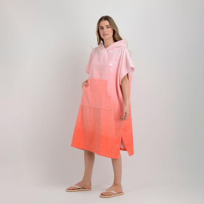 PONCHO TOALLA WOW NARANJO