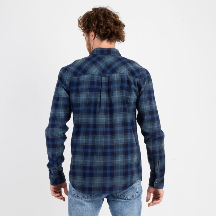 CAMISA FRANELA PROSPECT AZUL