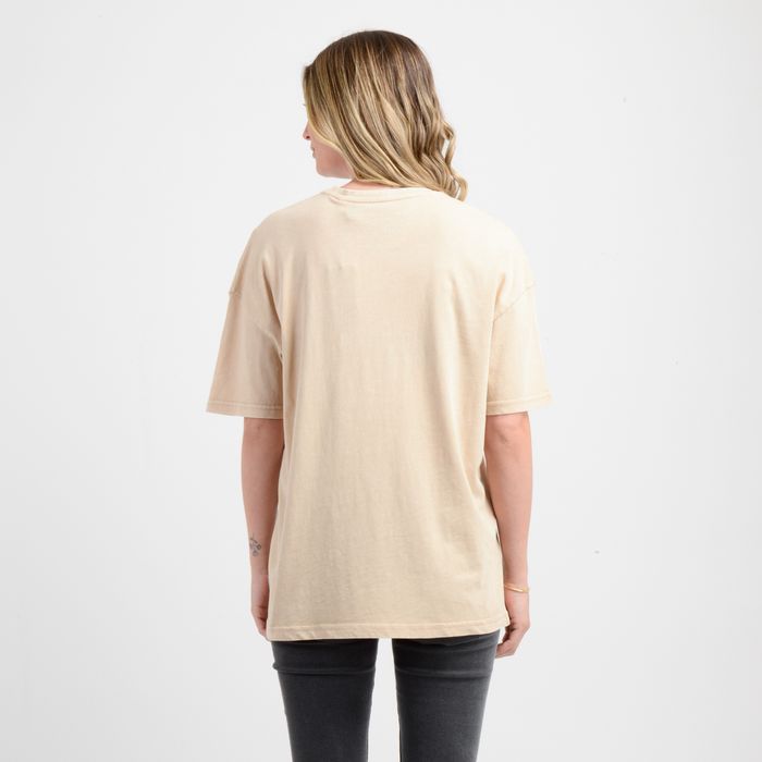 POLERA MANGA CORTA FLOWER  VINEZ BEIGE