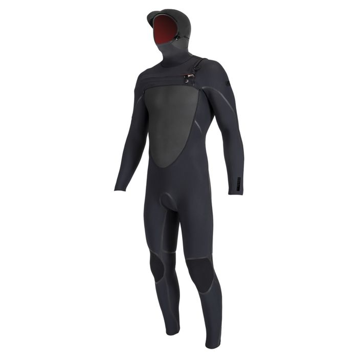 TRAJE DE SURF PSYCHO CIERRE FRONTAL FULL W/ HOOD 5/4+MM - 5506/A00 - NEGRO