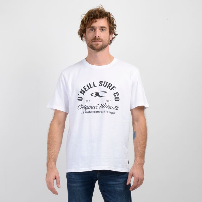 POLERA MANGA CORTA SURF CO BLANCO