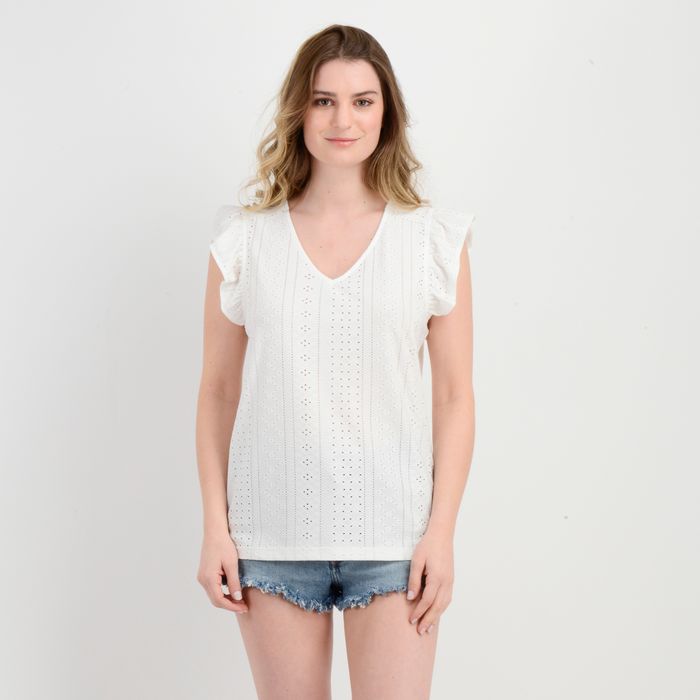 POLERA SIN MANGAS TALLIE BLANCO