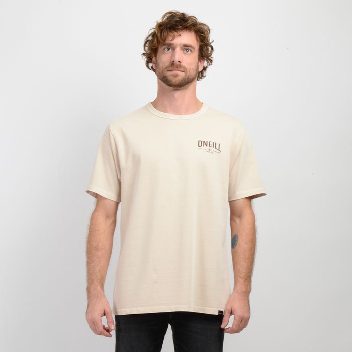POLERA MANGA CORTA FIELDS BEIGE CLARO