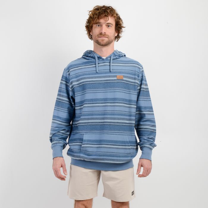 POLERON BAVARO STRIPE HOODIE AZUL