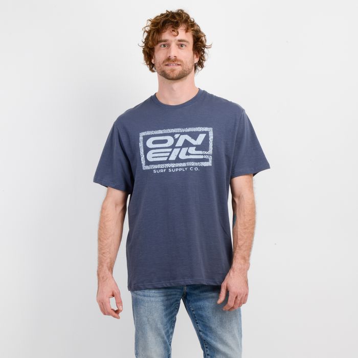 POLERA MANGA CORTA RETRO SQUARE AZUL