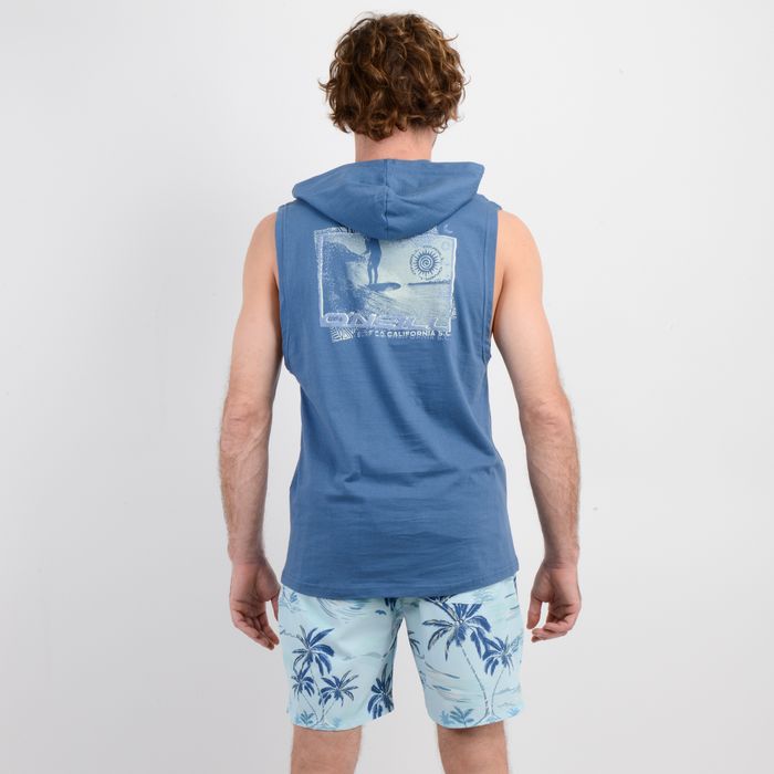 POLERA SIN MANGAS SUMMER TIME AZUL