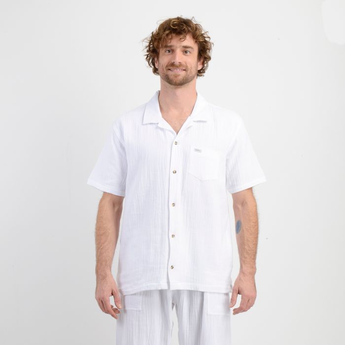 CAMISA MANGA CORTA SUNSET BLANCO