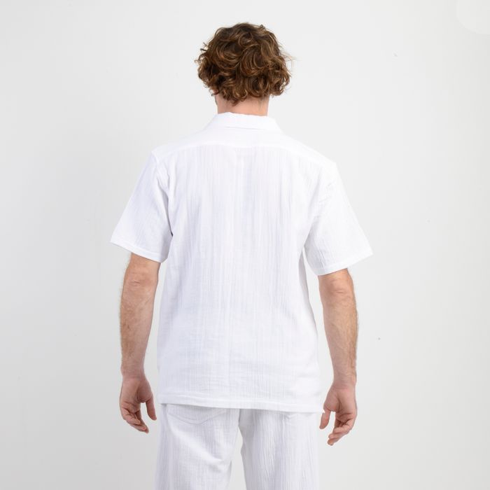 CAMISA MANGA CORTA SUNSET BLANCO