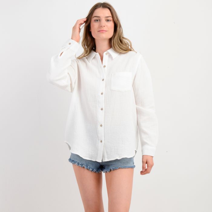 BLUSA MANGA LARGA LENI BLANCO