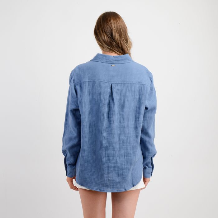 BLUSA MANGA LARGA LENI AZUL