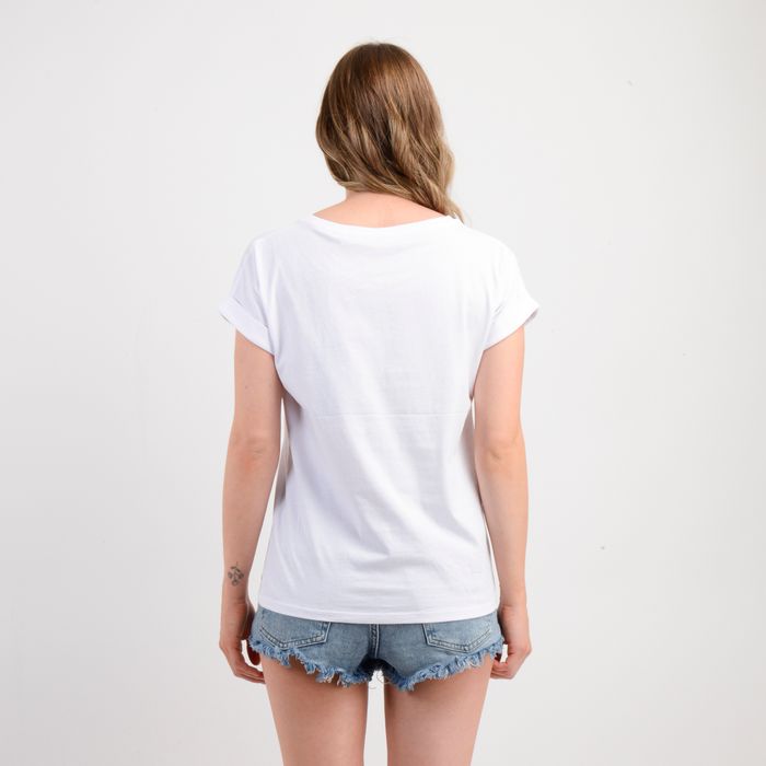POLERA MANGA CORTA BEACHY BLOOM II BLANCO