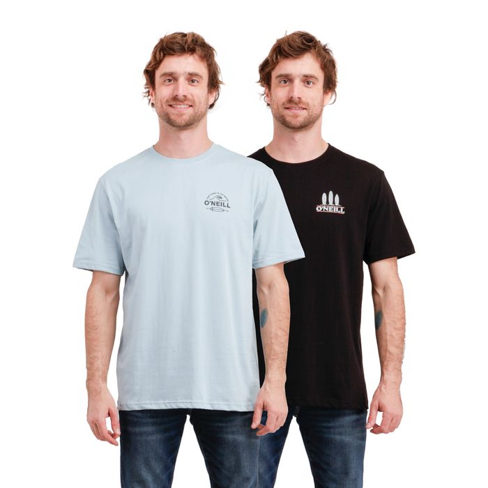 PACK 2 POLERAS OCEANWAVE 3 AZUL CLARO - NEGRO