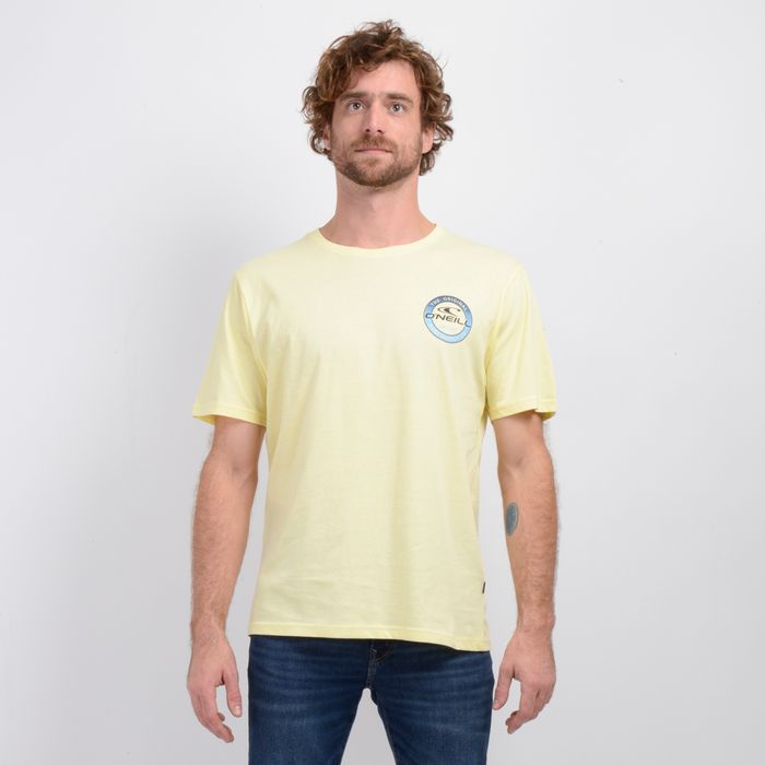 POLERA MANGA CORTA COIN FLIP AMARILLO CLARO