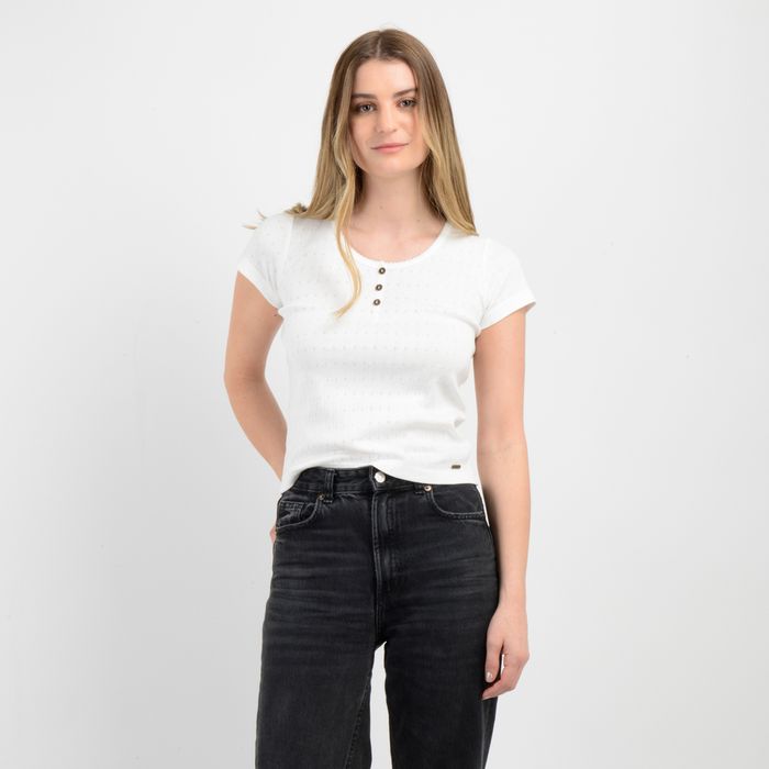 POLERA MANGA CORTA JOEY II BEIGE CLARO