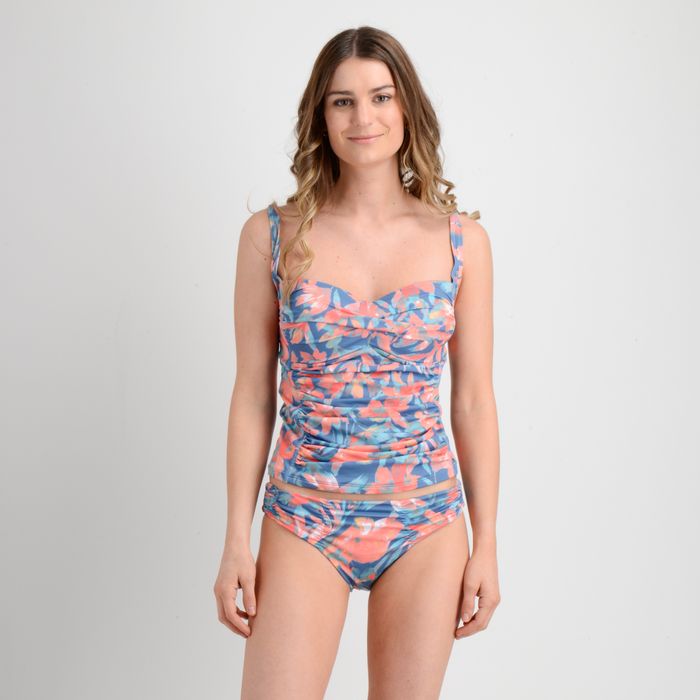 TANKINI FLORAL TANKINI AZUL