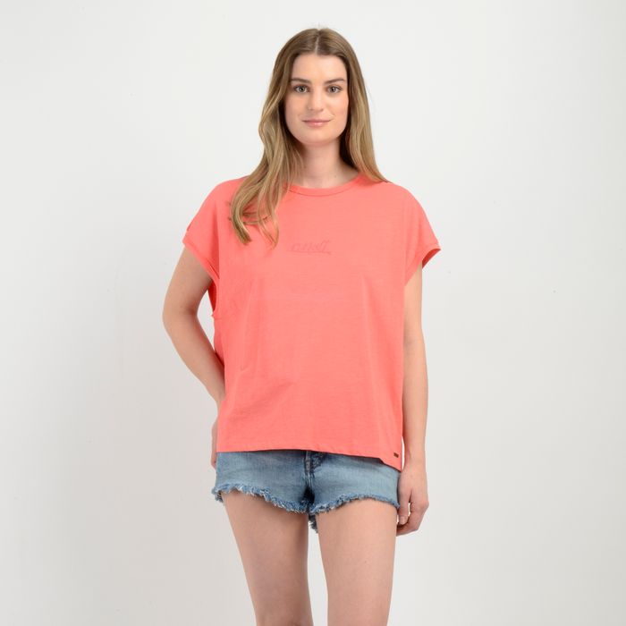 POLERA MANGA CORTA ERIN NARANJO CLARO