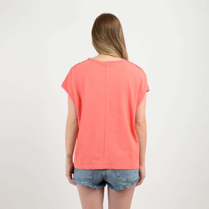 POLERA MANGA CORTA ERIN NARANJO CLARO