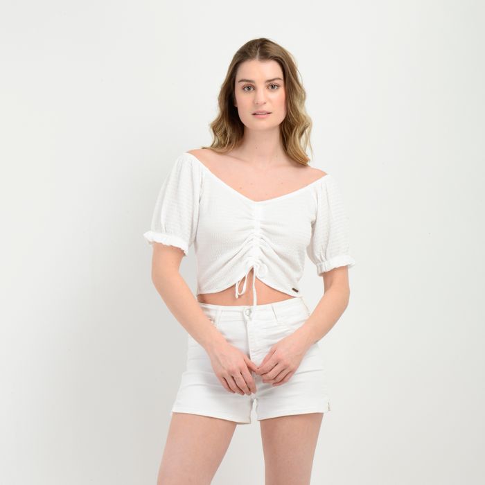 POLERA MANGA CORTA LEANNE II BLANCO