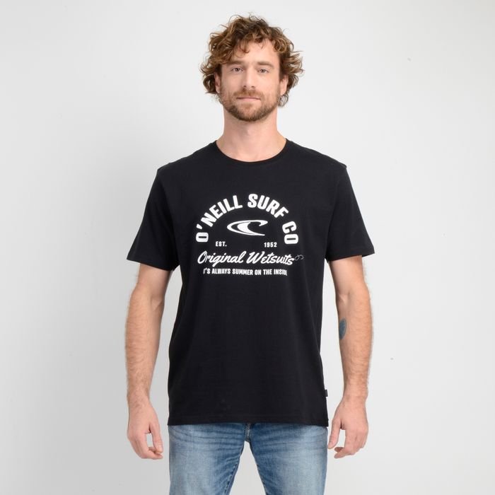 POLERA MANGA CORTA SURF CO NEGRO