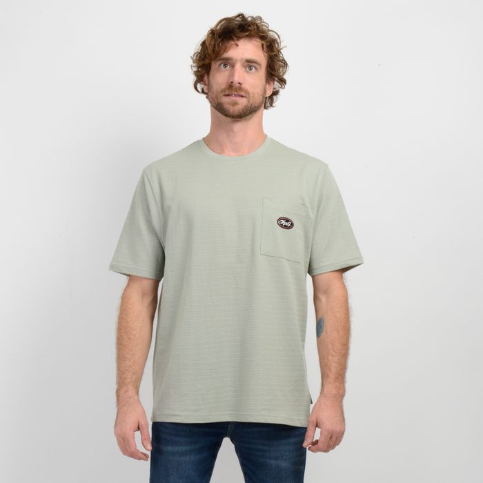 POLERA MANGA CORTA POCKET VERDE CLARO