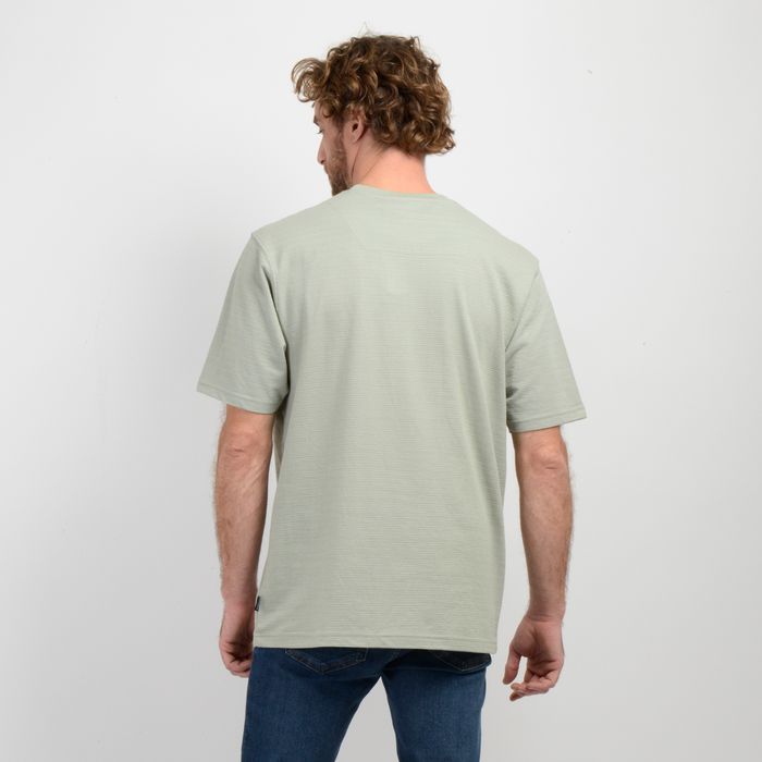 POLERA MANGA CORTA POCKET VERDE CLARO