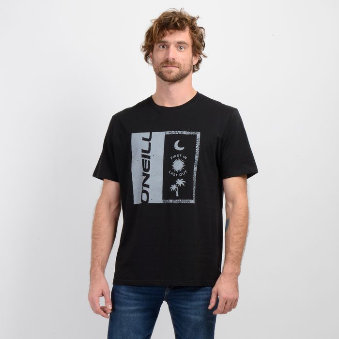 POLERA MANGA CORTA ARCHES NEGRO