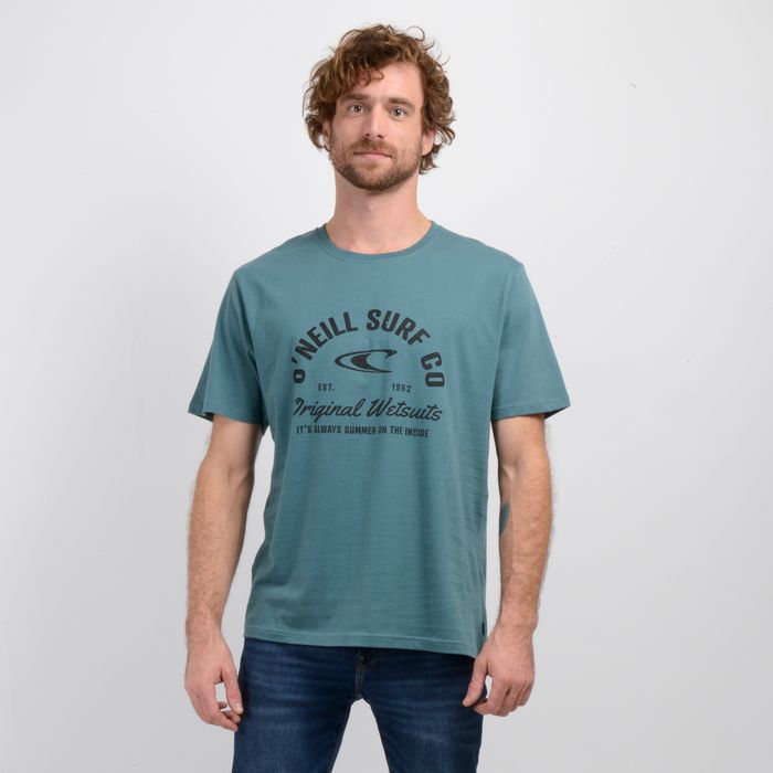 POLERA MANGA CORTA SURF CO VERDE OSCURO