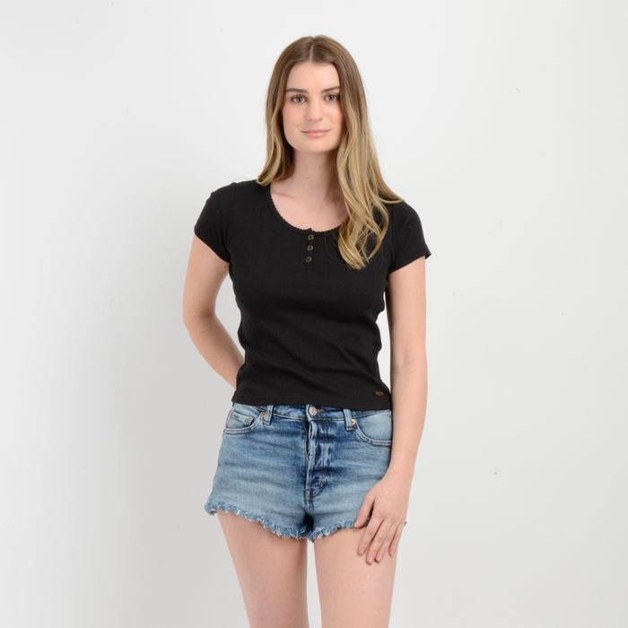 POLERA MANGA CORTA JOEY II NEGRO