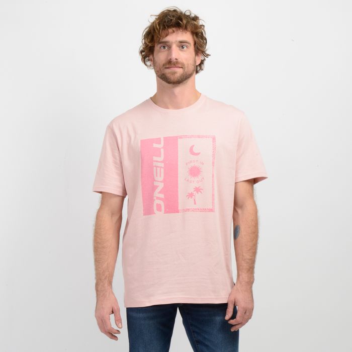 POLERA MANGA CORTA ARCHES ROSADO