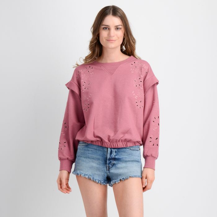 POLERON MYLA ROSADO OSCURO