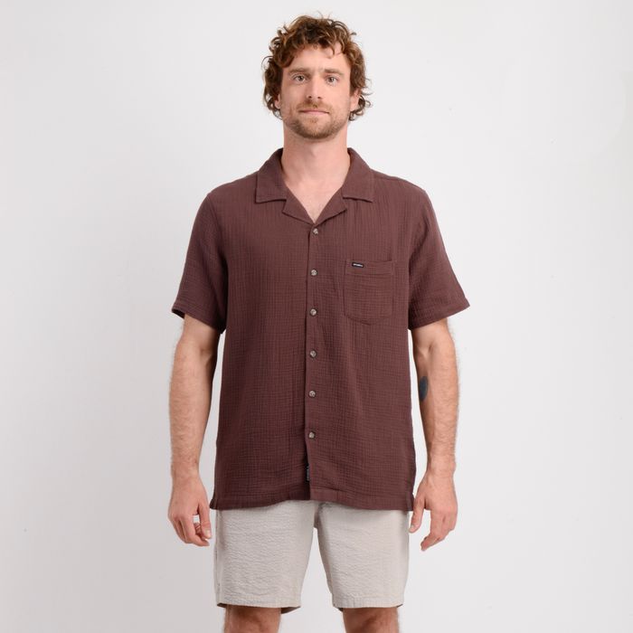 CAMISA MANGA CORTA MELODY SHIRT CAFÉ