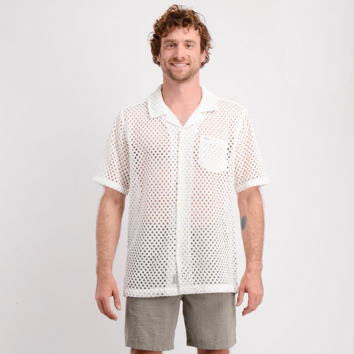 CAMISA MANGA CORTA SUMMERTIME BEIGE CLARO