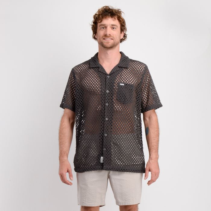 CAMISA MANGA CORTA SUMMERTIME GRIS OSCURO