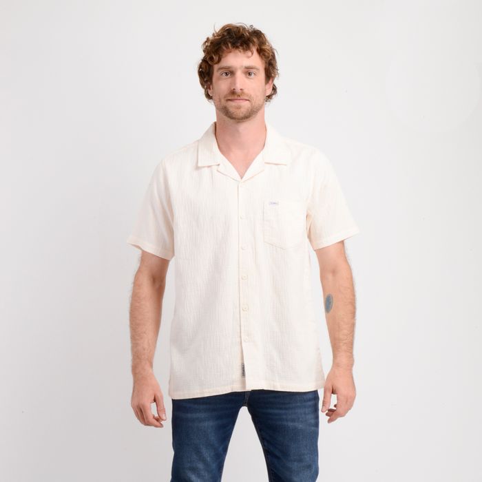 CAMISA MANGA CORTA POLLY BEIGE CLARO