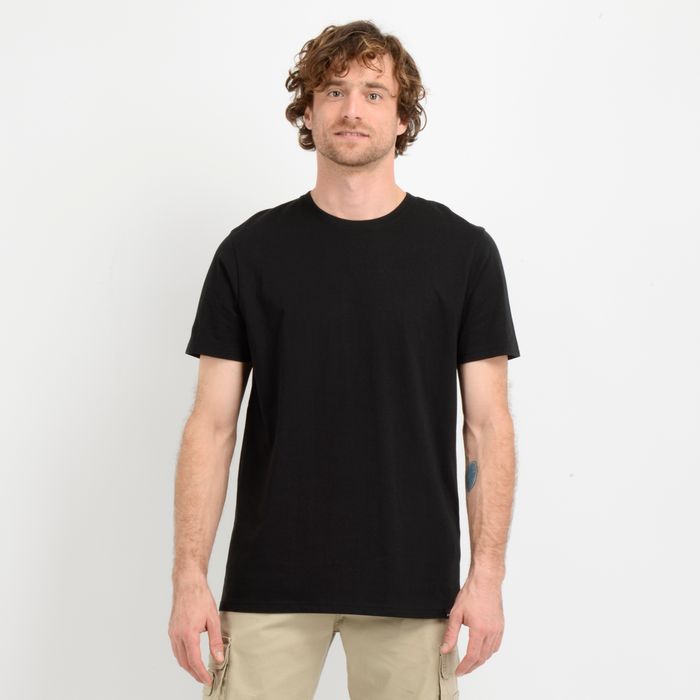 POLERA MANGA CORTA EAST CLIFF BASIC NEGRO