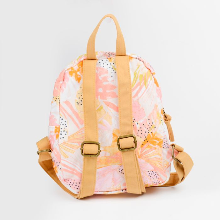 MINI MOCHILA DALIA FLORAL ROSADO 5 LITROS
