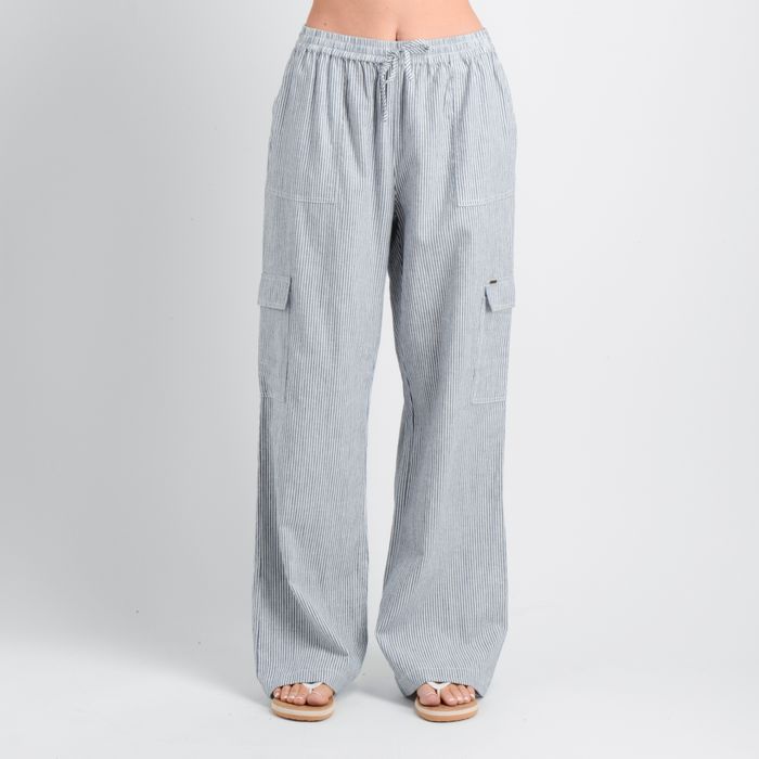 PANTALON RAYADO ALLY AZUL