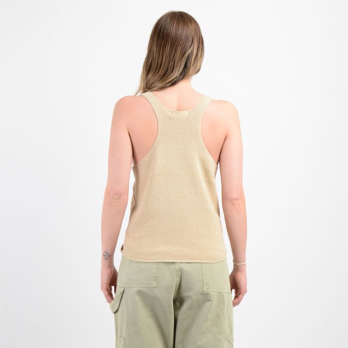 POLERA TEJIDA SIN MANGAS KAILEY BEIGE