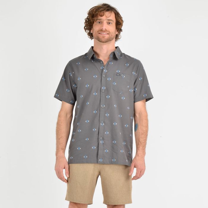 CAMISA MANGA CORTA HORIZON  GRIS