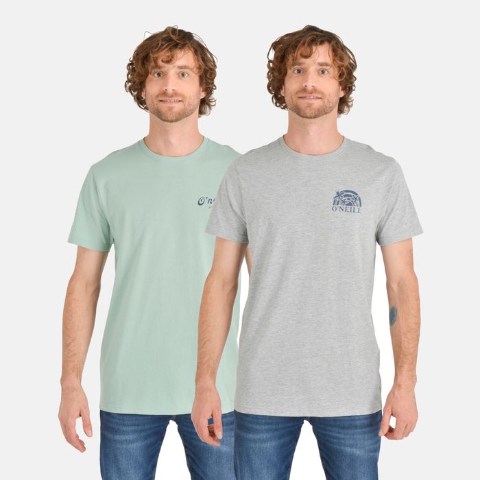 PACK 2 POLERAS JEFFREYS BAY VERDE - GRIS