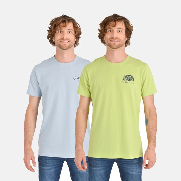 PACK 2 POLERAS JALAMA BEACH AZUL - VERDE