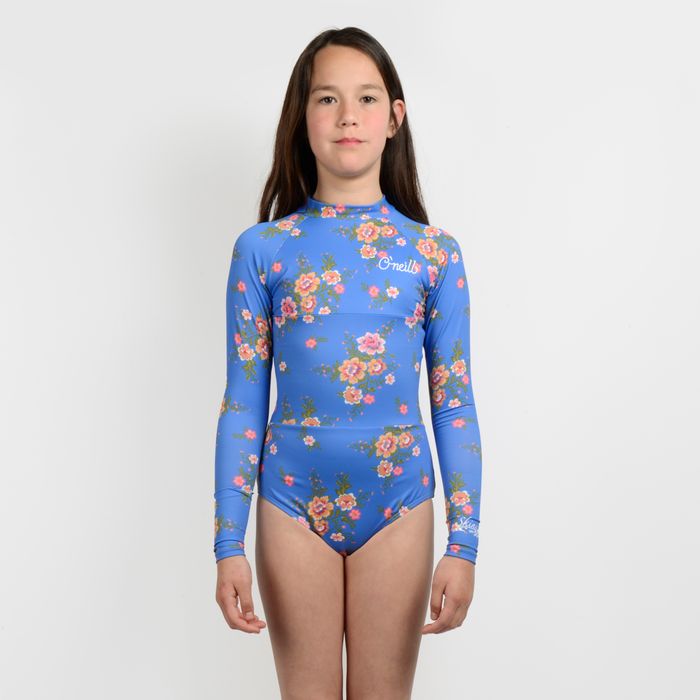 BODY MANGA LARGA RIO FLORAL AZUL