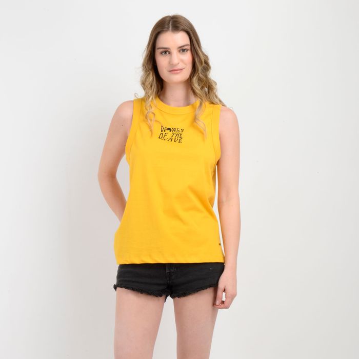 POLERA SIN MANGAS WOTW AMARILLO