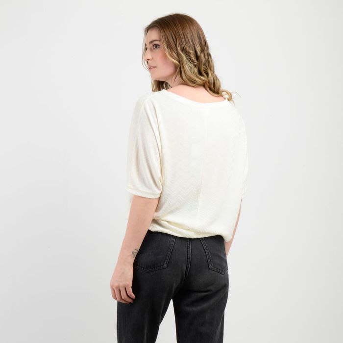 POLERA MANGA CORTA LINDY BEIGE CLARO