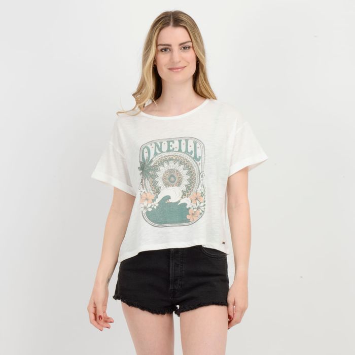 POLERA MANGA CORTA MOMENT CROP  BEIGE CLARO