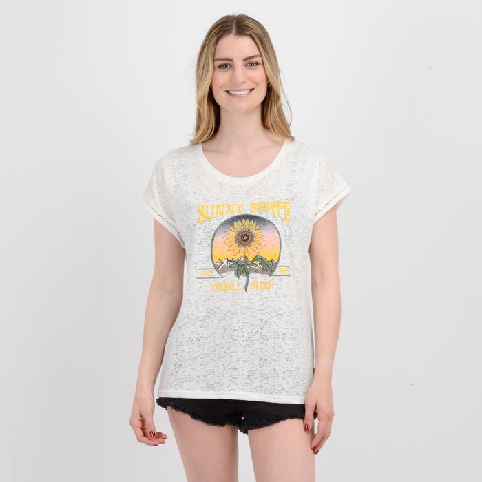 POLERA MANGA CORTA SUNNY STATE  BEIGE CLARO