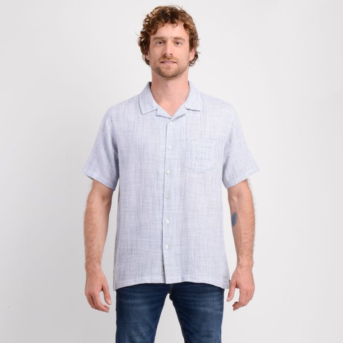 CAMISA MANGA CORTA PITCH AZUL