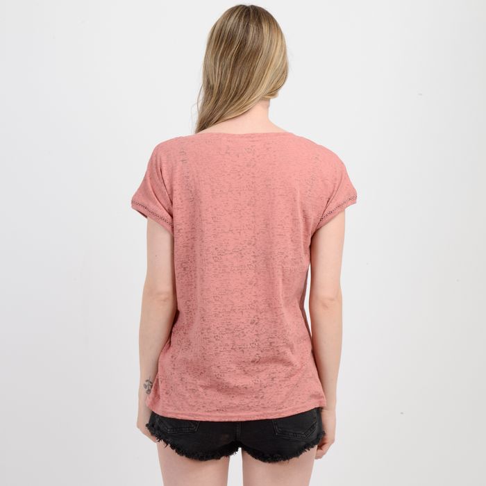 POLERA MANGA CORTA SUNNY STATE  ROSADO OSCURO